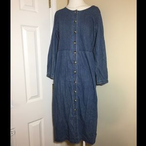 Vintage L. L. Bean denim dress size 12